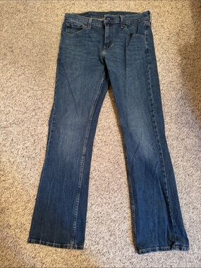 Levi's Slim Straight Men's Jeans in Dark Blue Wash